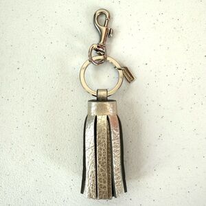 Coach Leather Tassel Bag Charm